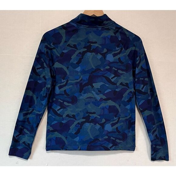 All In Motion Long Sleeve Blue Camo Top   Boys Size L (10/12) - Picture 2 of 3